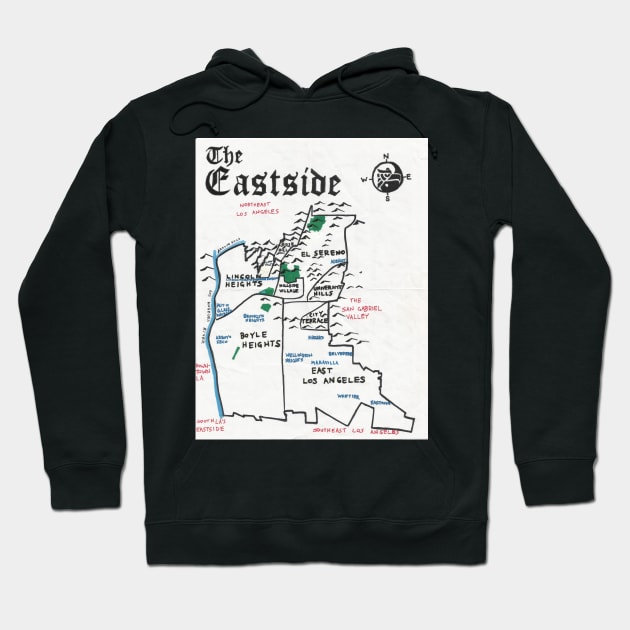 The Eastside Hoodie by PendersleighAndSonsCartography